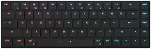 BAROCCOMiSTEL AIRONE Mechanical Keyboard, 65% Layout, Cherry MX ULP Switch, RGB Backlit, USB-C Cable, Windows/MacOS/iOS, Macro Support, Portable, Super Slim/Super Light, Black- Click