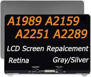 DZLQS A1989 A2159 A2251 A2289 LCD Screen Display Assembly Replacement Compatible with MacBook Pro 13 inches 2018 2019 2020 Year Retina (Space Gray)