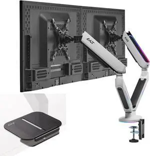 AVLT Dual RGB Monitor Arm and Reinforcement Plate