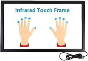 Deyowo 32 Inch Interactive 10 Points Infrared IR Touch Screen Overlay Frame Free Driver