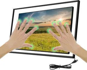 Senisway 32 Inch 10 Points Multi-Touch Infrared Touch Frame - IR Touch Screen Panel - 32 Inches Infrared Touch Overlay - USB Interface - HID Compatible