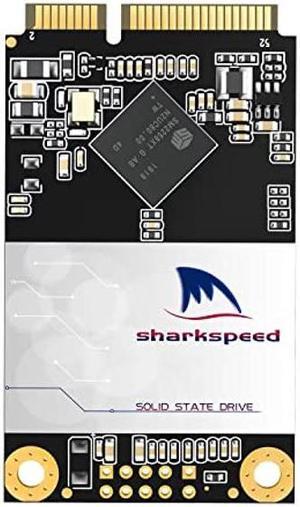 SSD mSATA 2TB SHARKSPEED Plus Internal Mini SATA SSD Drive 3D NAND Solid State Drive for Mini PC Notebooks Tablets PC(mSATA 2TB)