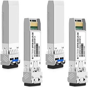 OPSTRAN 25GBASE-LR SFP28 Optical Transceiver Module Compatible for Cisco SFP-10/25G-LR-S SFP-25G-LR-S Meraki Ubiquiti Qnap 25G SFP28 1310nm 10km DDM Duplex LC SMF 4 Pack