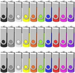 Aretop 1GB Bulk Flash Drives 100 Pack, Premium USB 2.0 Flash Drive Bulk 1GB Thumb Drives 100 Pack (1GB 100 Pack,Mix Color)