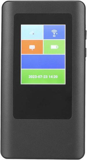 5G Mobile Hotspot, 5G Mobile WiFi Router with SIM Card Slot, Unlocked Portable WiFi Device for Travel 5G Modem Router Dual Band 2.4G 5.8G Connects Up to 16 Devices