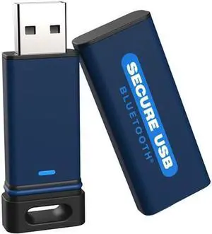 SecureData SecureUSB BT 128GB Hardware Encrypted USB 3.0 Flash Drive FIPS 140-2 Level 3 Unlock via Phone app TAA Compliant, CJIS, HIPAA, CMMC, GDPR Compliant, Works with Mac and Win Free AV