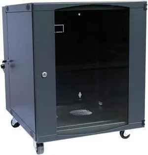RAISING ELECTRONICS 12U Wall Mount Network Server Cabinet Rack Enclosure Glass Door Lock 600mm Deep (12U)