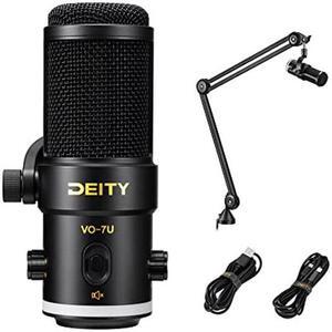 Deity VO-7U Boom Arm Kit USB Broadcast Microphone Dynamic USB Mic with RGB Lighting Effect for Phones Laptop PS5 Xbox Live Stream Conference Broadcast