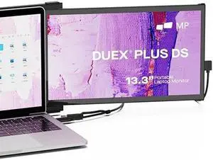 Duex Plus DS 2023 Mobile Pixels 13.3" Full HD IPS 1080P Portable Monitor, Laptop Screen Extender, Type-C/HDMI Plug and Play, Support Windows/Mac/Android/Switch Compatible