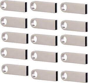 4GB USB Flash Drive 100 Pack Flash Drive 100 Pack 4GB USB Bulk USB Flash Drives Thumb Drive 100 Pack 4GB Metal Mini USB Drive Pen Drive lcwamy (Silver, No Logo)