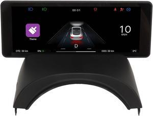 6.86 Inch Car Dashboard Display 1280x480 Overspeed Alerts HUD Replacement for Tesla Model 3, Enhanced Visibility, Advanced Features, Comprehensive Display with Mileage (With