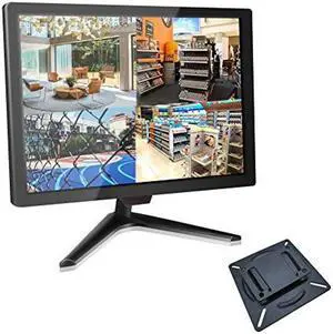 Cocar 21.5" CCTV Monitor 16:9, 1080P BNC Monitor with Component YPbPr/BNC/VGA/HDMI/Audio Jack, TFT LCD Monitor for Security Cameras Home Surveillance System NVR DVR VESA Wall Mounting