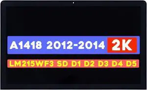 BTSELSS 21.5" Screen Replacement LM215WF3 SD D1 D2 D3 D4 D5 for iMac A1418 2012 2013 2014 2K EMC 2544 2545 2638 2638 LCD Screen Panel + Front Glass with Adhesive Kit(not for A1418 4k)