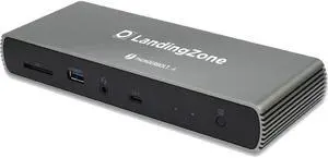 LandingZone Thunderbolt 4 Docking Station with 135W Power Adapter, Dual Monitor 4K, Single Monitor 8K, 2.5G Ethernet, HDMI 2.1, USB 3.1 Gen 2 Type-C