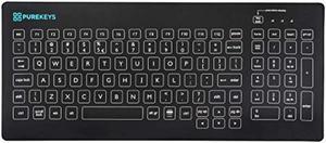 PUREKEYS Medical Keyboard Compact FA Wireless Black