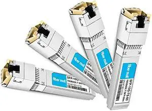 10G SFP+ to RJ45 for Cisco SFP-10G-T-80 Compatible, 10GBASE-T SFP+ Copper RJ-45 80m Transceiver Module Pack of 4