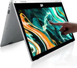 Windows Laptop, 2 in 1 with Touchscreen,11.6 inch FHD Windows 11 Laptops Computer,4GB RAM,256GB SSD Storage,360 Degree Convertible Tablet Intel Celeron J4125 Processor,Webcam,WiFi,Type-C,Silver