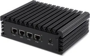 KETUOPU Mini PC Router Firewall Intel N100 up to 3.4GHz, K100L4 8G DDR5 RAM 128G SSD Micro Firewall Appliance Computer Router with 4x2.5GbE I226-V LAN, Support AES-NI