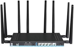 Wilflyer 5G SA NSA AX3000 WiFi 6 CPE Router, Dual SIM Card Slot 5G Celllular High Speed Wireless Router, 4 x 4 MU-MIMO,Detachable Antennas, Plug and Play