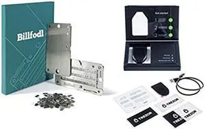 Trezor Model T + Billfodl Cryptocurrency Hardware Wallet with SteelWallet Cold Seed Storage (Bundle)