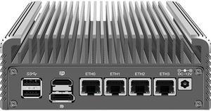 CWWK Mini PC N Series 8-core N305 Intel Quad Core Fanless Mini Host Soft Route. (Barebone)
