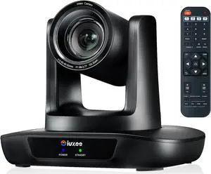 iuZee 4K PTZ Conference Room Camera USB3.0/HDMI Live Streaming Camera 12X Optical Zoom Wide Angle for Video Conferencing Church Streaming Education Medical Work with Zoom Skype Teams OBS YouTube