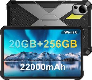 FOSSiBOT DT2 10.4in Waterproof Tablet,20GB+256GB Rugged Android Tablet 22000mAh 66W Rapid Charging Android 13 Tablets 2K Display4G LTE/WiFi 6 Tablet G99 Chip/64+32MP/IP68/IP69K/Fingerprint/Face Unlock