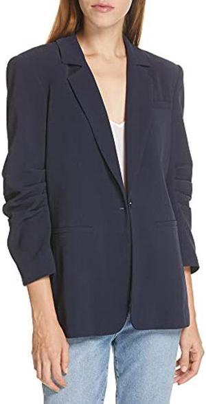 Cinq a Sept Women's Crepe Khloe Blazer, Navy, Blue, 16