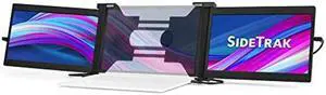 SideTrak Axis Triple Portable Monitor for Laptop | Attachable 11.9" FHD IPS Three Screen Laptop | Compatible with Mac, PC, & Chrome | Powered by USB or HDMI