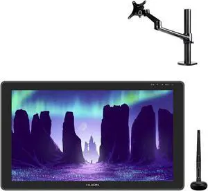 HUION KAMVAS 22 Graphics Drawing Tablet with Screen and Single Monitor Arm