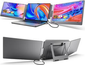 KYY Laptop Screen Extender, 14'' FHD 1080P USB-C Portable Monitor, IPS Computer Display, Dual Monitor for Triple Screen, Monitor for 12"-16" Laptop (Mac, Wins, Android)