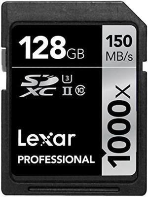 Lexar Professional 128GB 1000x Speed SDXC UHS-II Memory Card