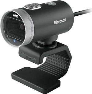 Microsoft LifeCam Cinema Webcam for Business - Black with built-in noise cancelling Microphone, Light Correction, USB Connectivity, for video calling on Microsoft Teams/Zoom, Windows 8/10/11