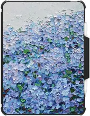 CASETiFY Impact Folio Case for iPad Air 10.9" (4th/5th Gen) - Nantucket Blue Hydrangeas by Ann Marie Coolick - Clear Black