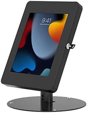 Hyperflex Kiosk Stand | CTA Secure Kiosk Stand for Tablets | Heavy-Duty Locking Enclosure | iPad Mini 1/2/3/4/5/6 | Samsung Tab A 8" inch | Lenovo Tab E8 & More - Black (PAD-HSKSBS)
