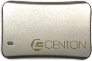 Centon External SSD (Silver Metallic), USB-C 3.2 Gen 2, 1000GB