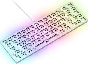 Glorious GMMK 2 Gaming Barebones Keyboard - Hot Swappable TKL DIY, Compact Mechanical Keyboard Kit- Wired, RGB Backlit,- PC Setup Accessories- 65%, Pink