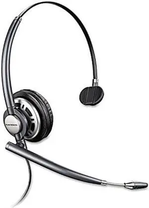 Plantronics 78712-101 EncorePRO 710 Wired Quick Disconnect Headset, Black - Not USB Compatible