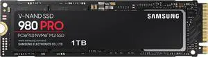 Samsung 980 PRO SSD 1TB PCIe 4.0 NVMe Gen 4 Gaming M.2 Internal Solid State Drive Memory Card, Maximum Speed, Thermal Control MZ-V8P1T0B/AM