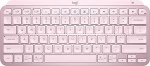 Logitech MX Keys Mini Minimalist Wireless Illuminated Keyboard, Compact, Bluetooth, USB-C, for Apple macOS, iOS, Windows, Linux, Android - Rose - With Free Adobe Creative Cloud Subscription