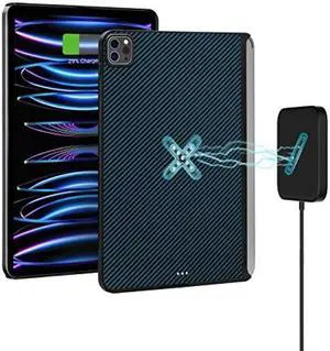 PITAKA iPad Pro 11 Inch Case, Magnetic Wireless-Like Charging Case for iPad Pro 11 Inch 2022/2021, Magic Keyboard Compatible Case Support Apple Pencil 2 Charging, 1500D Aramid Fiber Made, Black/Blue