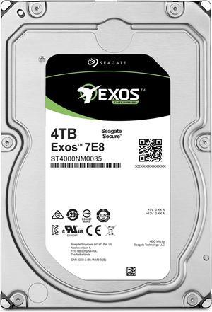 Seagate Exos 7E8 4TB 512n SATA 128MB Cache 3.5-Inch Enterprise Hard Drive (ST4000NM0035), Mechanical Hard Disk