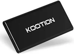 KOOTION 1TB External SSD Hard Drive USB 3.1 Type-c Ultra-Slim Portable Solid State Drive 1TB, Read up to 500MB/s & Write up to 450MB/s