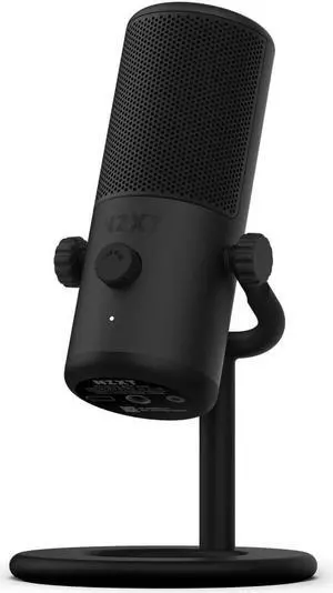 NZXT Capsule Mini - AP-WMMIC-B1 - USB Microphone - High Resolution - Cardioid Polar Pattern - Ideal for Streaming, Content Creation & Podcasting - Built-in Pop Filter - Adjustable Stand - Black