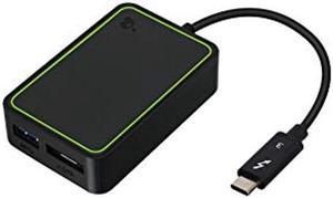 IOGEAR Thunderbolt 3 to eSATA and USB Adapter - 6 Gbps eSATA External Storage - USB-A 3.1 Second Port - Up to 40Gbps Data Rate - Plug-n-Play - Compatible w/eSATA III, II & I - Mac/Win - GTC3DEU