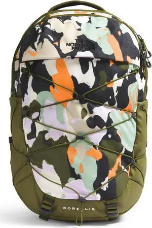 The North Face Women's Borealis Commuter Laptop Backpack, Forest Olive Grounded Floral Print/Forest Olive, One Size