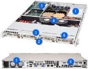 Supermicro SC813T-500 - rack-mountable - 1 U ( CSE-813T-500 )