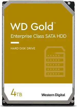 WD Gold 4TB Enterprise Class Hard Disk Drive - 7200 RPM Class SATA 6 Gb/s 128MB Cache 3.5 Inch - WD4002FYYZ