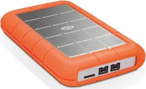 LaCie Rugged Triple 1TB External Hard Drive Portable HDD - USB 3.0 FireWire 800 compatible for Mac and PC Computer Desktop Workstation Laptop (STEU1000400)