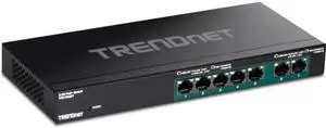 TRENDnet 7-Port Multi-Gig PoE+ Switch, 5 x 1G RJ-45 PoE+ Base-T Ports, 2 x 2.5G RJ-45 PoE+ Ports, 20Gbps Switching Capacity, Network Ethernet Switch, Lifetime Protection, Black,TPE-TG327